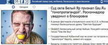 Роскомнадзор внес Gay.ru в реестр сайтов с запрещенной информацией