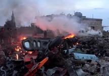 После российского удара по окрестностям Идлиба, 03.02.2018. Источник: Reuters