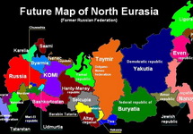 Будущая карта северной Евразии (фрагмент). Изображение: newzz.in.ua