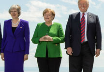 Тереза Мэй, Ангела Меркель и Дональд Трамп. Фото: @#G7Charlevoix/flickr.com  