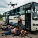 В Шебекине беспилотник атаковал автобус: пострадали четыре женщины